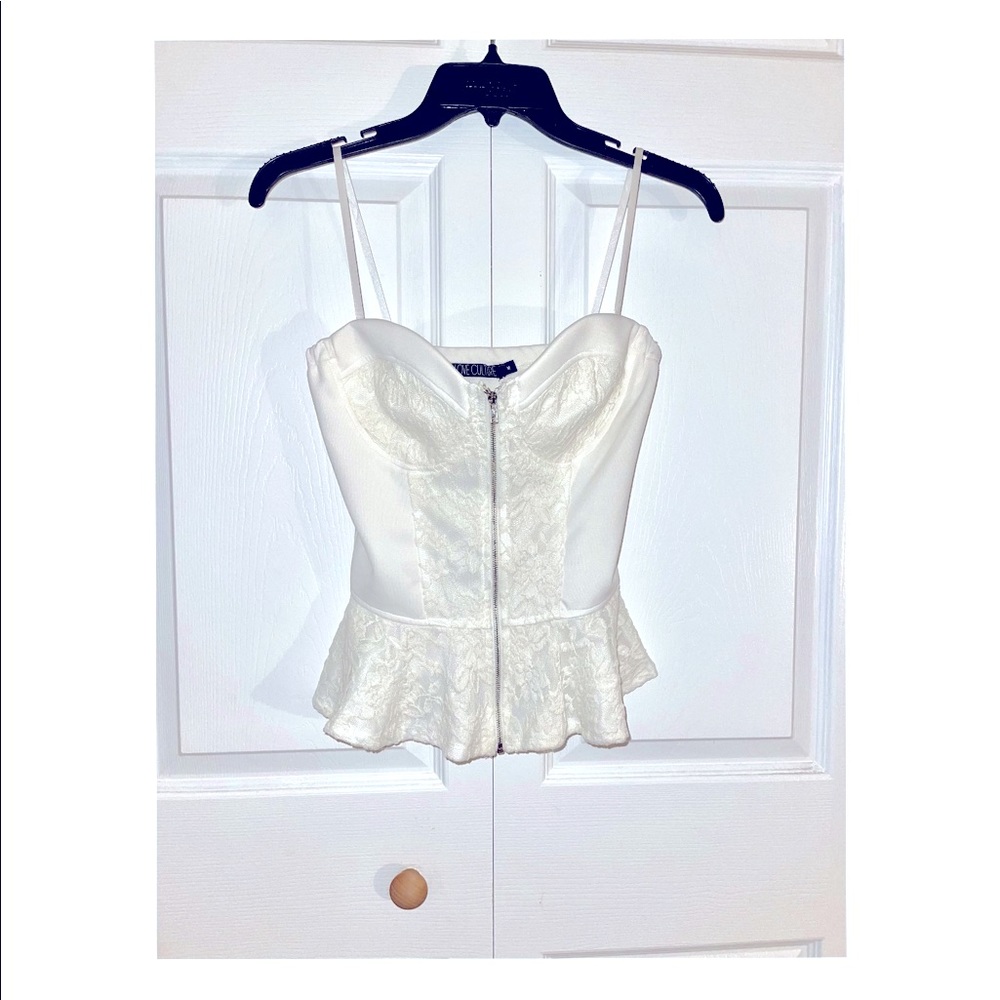 WORN ONCE- Love Culture Bustier Top Size Medium